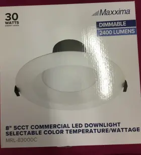755183179899 MAXXIMA Recessed Recess Led Downlight Selectable