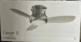 F518L-WH MINKA-AIRE Led Flush Mount Ceiling Fan