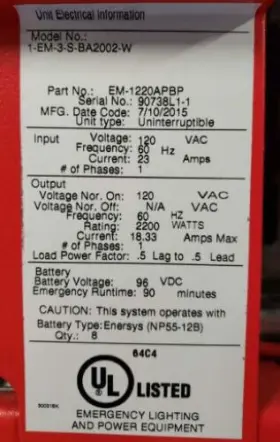 EM-3-S-BA2002-W Illuminator Single Phase Lighting Inverter #3