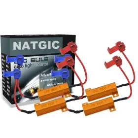 4NG1222 NATGIC Led Resistors Decoders Turn Signal Lights Fog
