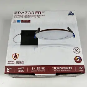 RZR-CCT-FR600-WH NDR Razor Fire Recessed Recess Led Downlight
