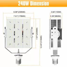 NGRK-240WH NGTLIGHT Led Shoebox Retrofit Light Street Area #3