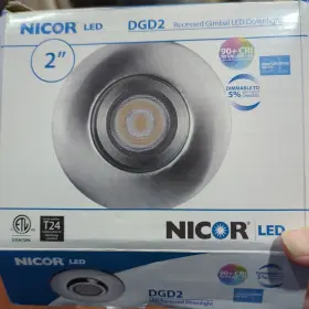 DGD2 NICOR Recessed Recess Led Gimbal Ring Downlight Dimmable