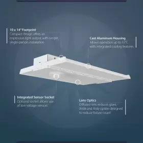 HML1100U50AS NICOR High Bay Light Integrated Led Dimmable #3