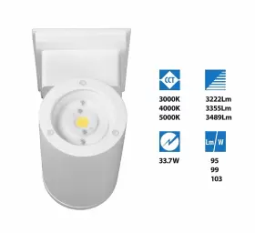 OWCR4U1035MV30WH NICOR OUTDOOR Dorado Round Led Outdo Up Down #3