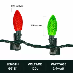 CTI1513696 NOMA Clip Led Christmas Lights Multicolored Bulbs #3