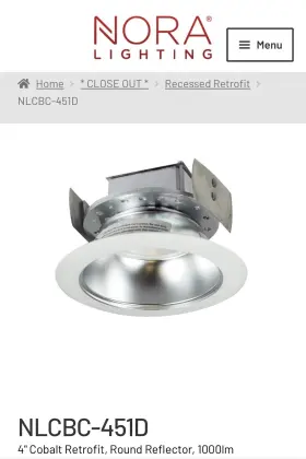NLCBC-451D227WW NORA LIGHTING Nspec Recessed Recess Led