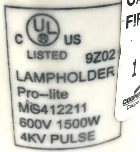 MG412211 NORTH Star Lampholder #3