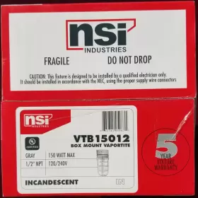 VTB15012 NSI Lighting Vapor Box Mount Fixt #3
