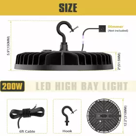 NG-UFO-100W NUOGUAN High Bay Led Cable Barn Light #2