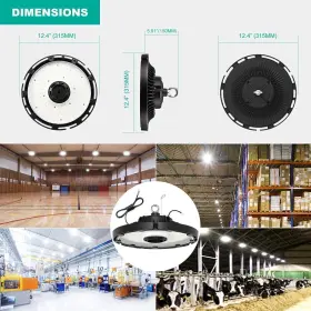 NG-UFO-200W-D-5K-120V-LED NUOGUAN Round High Bay Light Dlc #3