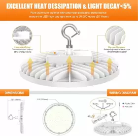 NG-UFOBI-150WCD2-358-WUS NUOGUAN Led Ufo High Bay Light Lamp #3