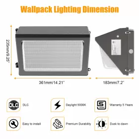 NG-WP-60W-5K-P-120V-LED NUOGUAN Wall Pack Lights Photocell #3
