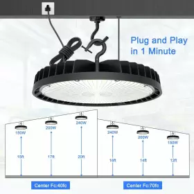 NG-UFOPL-240W-508-B OPENLUX Ufo Led High Bay Light Dlc #3