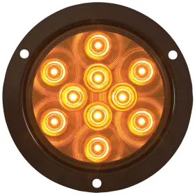 STL42ABP OPTRONICS Lens Round Led Light Mounting Flange Amber