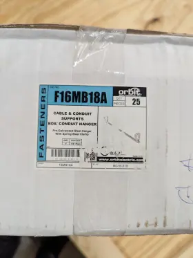 F16MB18A ORBIT Pack Box Conduit Hanger Emt Hole
