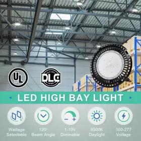 100W-120W-150W OSTEK Ufo Led High Bay Light Power Tunable Hig #2