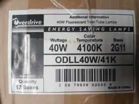 ODLL40W-41K Fluorescent Twin Tube Lamp Pack