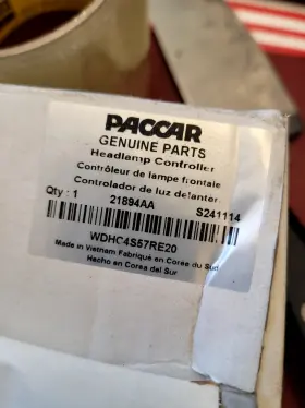 WDHC4S57RE20 PACCAR Peterbilt Module Control Led Light