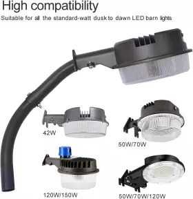 696391688547 PAKTONVO Mounting Arm Dusk Dawn Led Barn #3