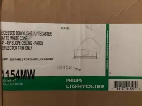 1154MW PHILIPS Lightolier Sloped Ceiling Down Light Box