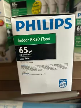 50BR30 PHILIPS Flood Light Dimmable Bulb Base #3