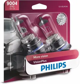 9004VPB2 PHILIPS Lighting Visionplus Headlight Bulb Pack