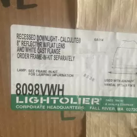 8098VWH PHILIPS LIGHTOLIER CALCULITE Recessed Recess #2
