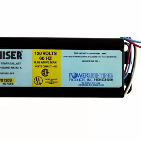 E140PB120S POWER LIGHTING PRODUCTS Utra Miser Start Ballast #3
