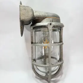 100-CL RAB Vaporproof Wall Light Cage Fixture Cast