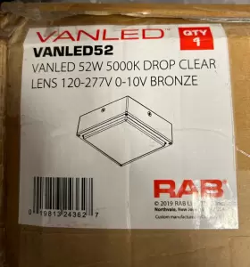 VANLED52 RAB LIGHTING Lens