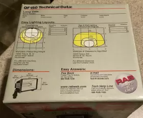 QF150 RAB Quartz Floodlight Mountable Nos #2