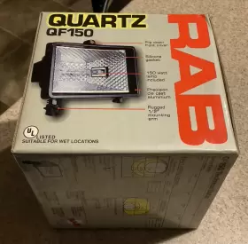 QF150 RAB Quartz Floodlight Mountable Nos