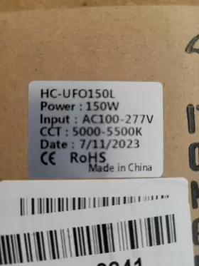 HC-UFO150L REHAVE Led High Bay Ufo Light Plug Bright Garage #3