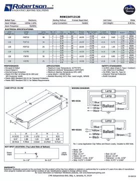 CECOMINOD055838 ROBERTSON WORLDWIDE Fluorescent Eballast #3