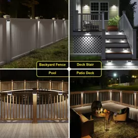 633337721319 ROSHWEY Solar Lights Pack Fence Waterproo #2