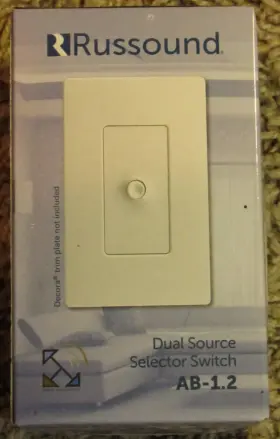 AB-1.2 RUSSOUND Dual Selector Switch Wall Outlet