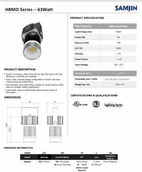 063DM50 SAMJIN Hbmo High Bay Led Lighting #3