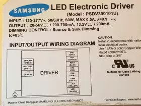 PSDV390101U SAMSUNG Led Dimmable Driver #2