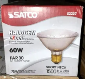 60PAR30 SATCO Excel Par Flood Bulb Neck
