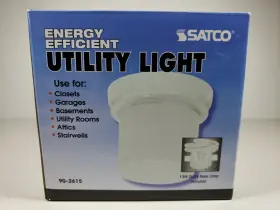 90-2615 SATCO Squat Keyless Fluorescent Utility Light