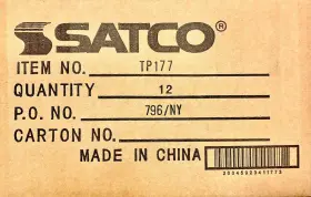 TP177-BLK SATCO NUVO Box Offset Monopoint