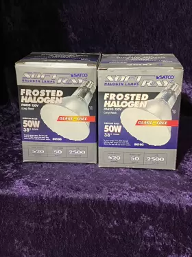 S4103 SATCO Ray Frosted Halogen Lamps Base Glare