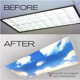 300262266283 SHADEMAGIC Fluorescent Light Covers Classroom #3