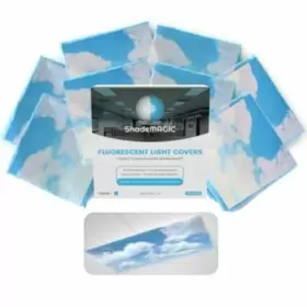 300262266283 SHADEMAGIC Fluorescent Light Covers Classroom