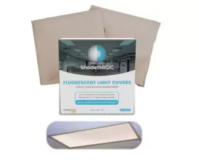 696528183952 SHADEMAGIC Fluorescent Light Filter Covers Mocha