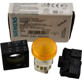 3SB3240-6BA00 SIEMENS Amber Led Pilot Light Ac Screw Term