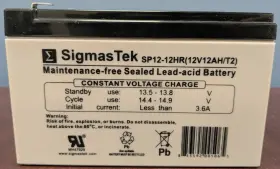 SP12-12HR SIGMASTEK National Lead Acid Battery