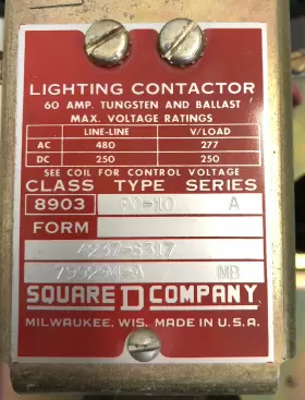 8903-PO11 SQUARE D Lighting Contactor #2