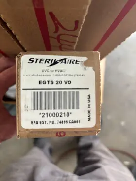 21000210 STERIL-AIRE Egts Vo Enhanced Single Ended Emitter